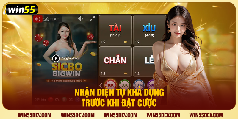 Nhận diện tụ khả dụng trước khi đặt cược